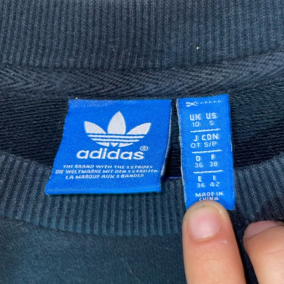 Black Adidas Brand Pullover Sweater - Picture 3 of 3